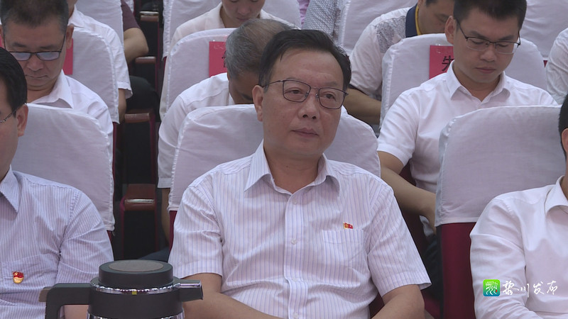 李俊锐,顾波,章劲松,章军华,王柏荣,尧晓孙,胡林高等县领导到场聆听.